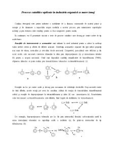 Procese catalitice aplicate în industria organică de mare tonaj - Pagina 1