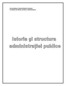 Istoria și structura administrației publice - Pagina 1
