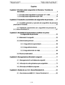 Asigurari de Persoane in Romania - Management si Eficienta - Pagina 1
