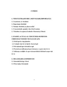 Influența Condițiilor Variate de Aprovizionare Hidrică și a Formei de Conducere asupra Creșterii și Rodirii Soiului Cabernet Sauvignon - Pagina 2