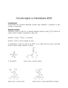 Circuite logice cu tranzistoare MOS - Pagina 1