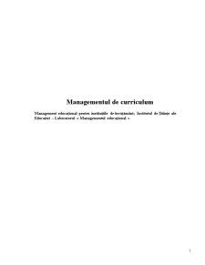 Management Educațional - Pagina 1