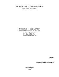 Sistemul Bancar Românesc - Pagina 1