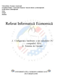 Informatică Economică - Pagina 1