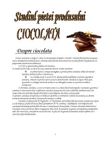 Analiza pieței produselor din ciocolată - Pagina 2