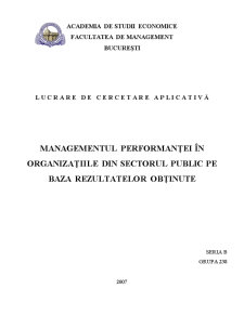 Managementul Performanței În instituțiile Publice - Pagina 1