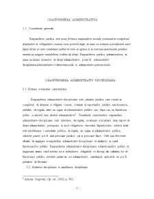 Teoria Raspunderii in Administratia Publica - Raspunderea Administrativ Disciplinara - Raspunderea Administrativ Patrimoniala - Pagina 3