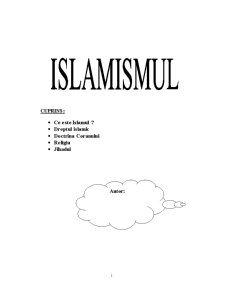 Islamismul - Pagina 1