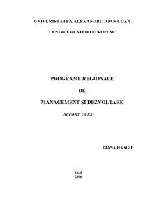 Programe Regionale de Management și Dezvoltare - Pagina 1