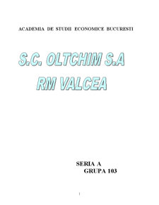 SC Oltchim SA Râmnicu Vâlcea - Pagina 1