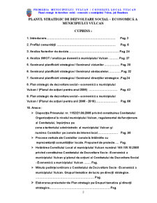 Planul Strategic de Dezvoltare Durabilă a Municipiului Vulcan Județul Hunedoara - Pagina 2