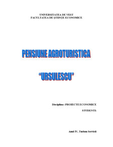Pensiune turistică Ursulescu - Pagina 1