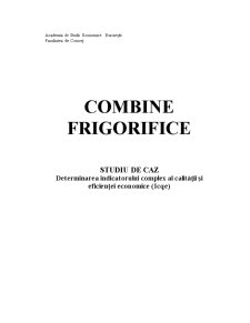 Caracteristicile de Calitate ale Combinelor Frigorifice - Pagina 1