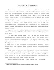 Economia în Dacia Romană - Pagina 1