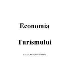 Economia Turismului - Pagina 1