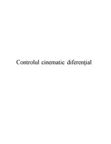 Controlul Cinematic Diferențial - Pagina 1