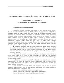 Creșterea Economică - Politici și Strategii - Pagina 1