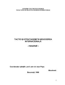 Tactici și strategii în negocierea internațională - Pagina 5