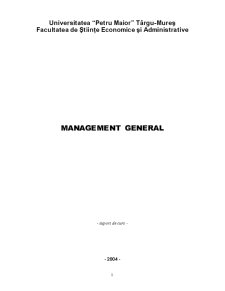 Management General - Pagina 1