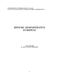 Sisteme Administrative Europene - Pagina 1
