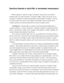 Doctrina liberală și rolul PNL în societatea românească - Pagina 1