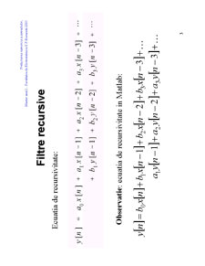 Prelucrarea Numerica a Semnalelor din Sistemele de Masurare - Filtre IIR Cebisev - Pagina 3