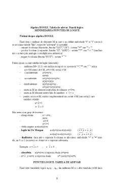 Algebră Boole - Pagina 1