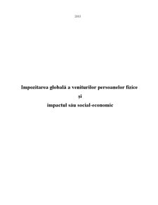 Impozitarea Globală a Veniturilor Persoanelor Fizice și Impactul sau social-economic - Pagina 5