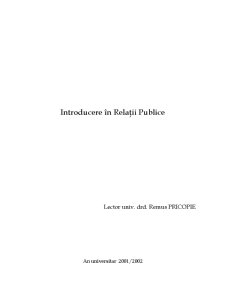 Introducere în relațiile publice - Pagina 1