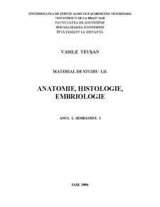 Anatomie, Histologie, Embriologie - Pagina 1
