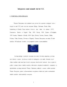 Integrarea unui anumit stat în UE - Pagina 1