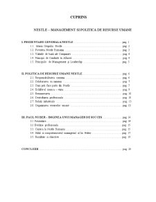 Nestle - management și politică de resurse umane - Pagina 2