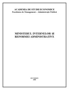 Ministerul Internelor și Reformei Administrative - Pagina 1