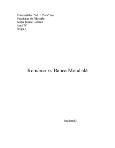 România vs Banca Mondială - Pagina 1