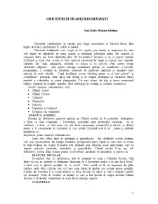 Obiceiuri și Tradiții Românești - Pagina 1