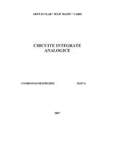 Circuite Integrate Analogice - Pagina 1
