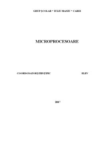 Microprocesor - Pagina 1