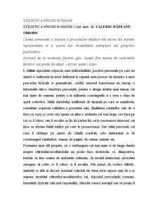 Stilistica presei române - Pagina 1