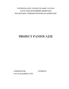 Proiect Panificație - Pagina 1