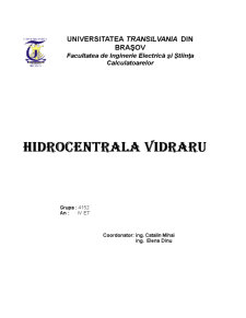 Hidrocentrala Vidraru - Pagina 1