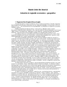 Statele Unite ale Americii - industria în regiunile economico - geografice - Pagina 1
