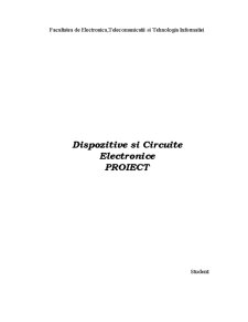 Dispozitive și Circuite Electronice - Pagina 1