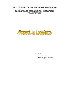 Proiect logistică - Pagina 1