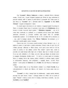 Levantul - o lecție de metaliteratură - Pagina 1