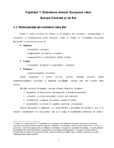 Implicațiile Economice ale Extinderii UE Către Europa Centrală și de Răsărit - Pagina 5