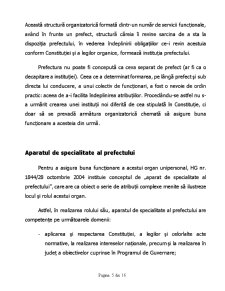Rolul și Locul Instituției Prefectului în Sistemul Administrației Publice - Pagina 5