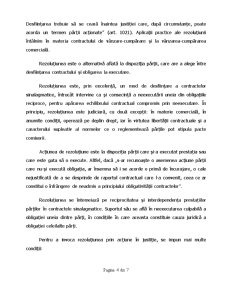 Rezoluțiunea și Rezilierea Contractelor - Efecte Special al Contractelor Sinalagmatice - Pagina 4