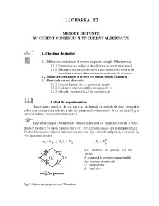 Măsurări electrice - L2 - metode de punte în curent continuu și în curent alternativ - Pagina 1