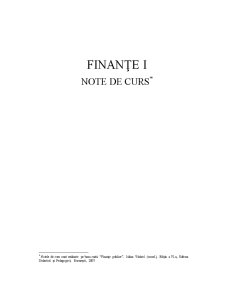 Finanțe I - Pagina 1