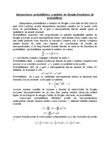 Interpretarea probabilistică a undelor de broglie - densitatea de probabilitate - Pagina 1